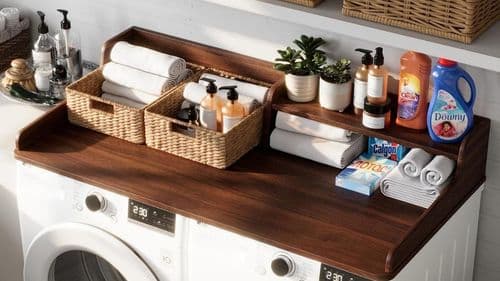 How a Washer Dryer Countertop Improves Laundry Room Efficiency