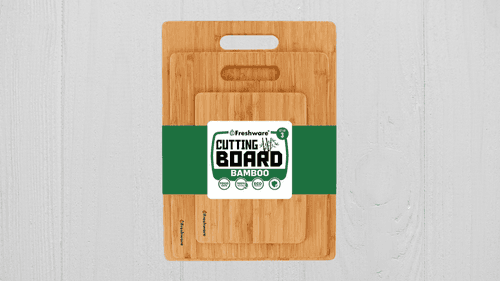 Amazon Kitchen - Freshware Bamboo Cutting Boards for Kitchen (Set of 3)