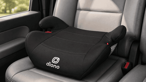 Diono Solana Lite child booster seat designed for proper seat belt fit
