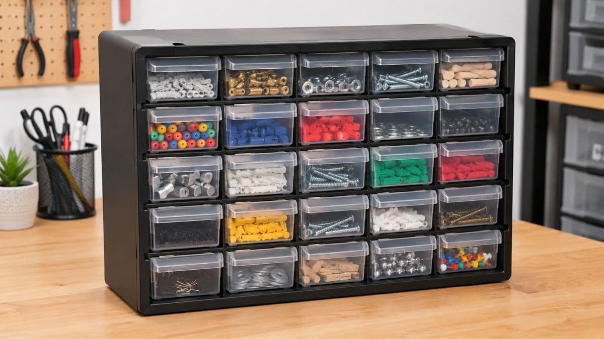Declutter Like a Pro with the Amazon Basics 24-Drawer Plastic Storage Organizer